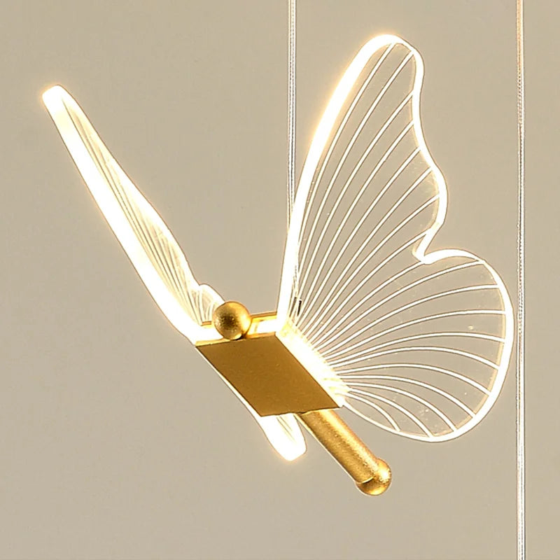 Nordic Butterfly Luxury Chandeliers - Adjustable Pendant Lights for Living Room and Bedroom