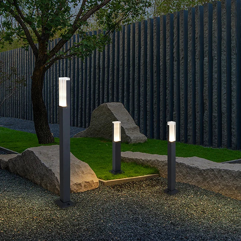 Advanced Outdoor Waterproof IP65 LED Aluminum Lawn Lamp - Garden Path Pillar Light for Landscape and Villa Decor