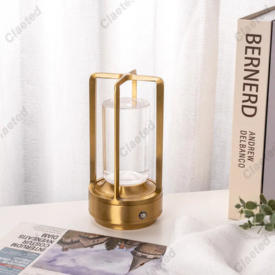 Rechargeable Cross Table Lamp - 2000mAh Touch Atmosphere Light for Home and Outdoor Use