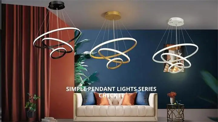 Modern LED Ceiling Chandelier – Stylish Lighting for Villa Living Rooms, Bedrooms, and Dining Areas