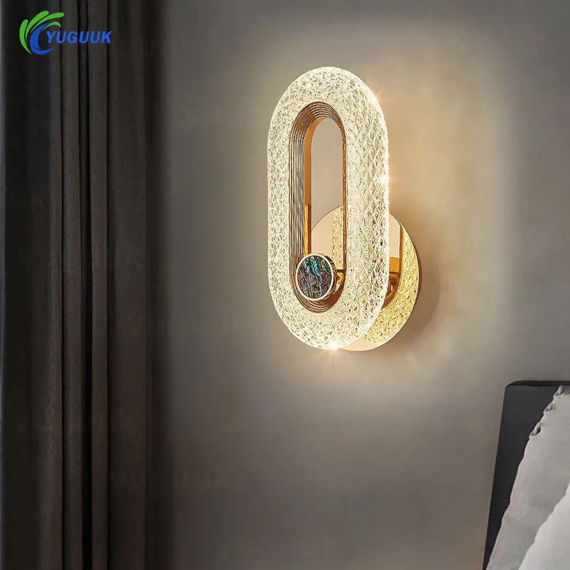 Modern Crystal LED Wall Sconce Lighting Fixture LED Lamp Home Decor for Kitchen  Bedroom