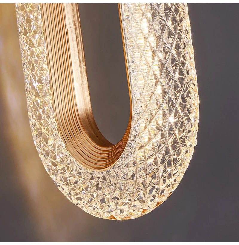 Modern Crystal LED Pendant Lamps: Elegant Lighting for Home Decor