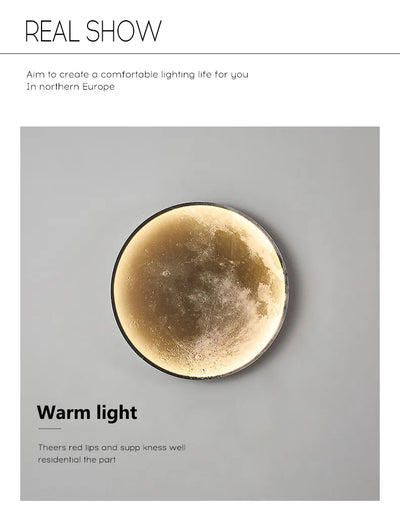 Moon Wall Lamp – Modern Artful Illumination for Your Space