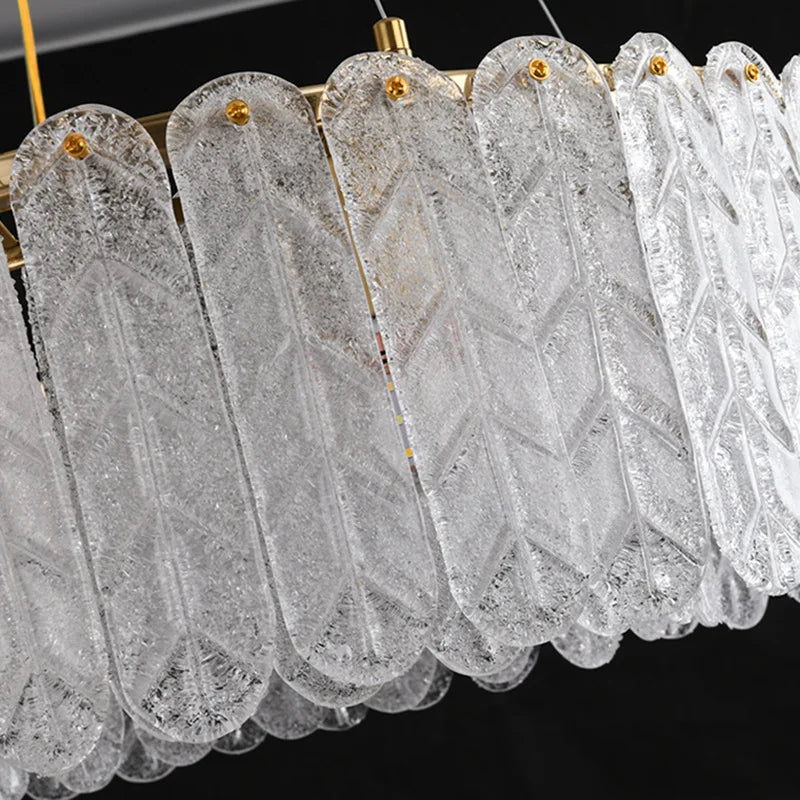 Modern Nordic Glass LED E14 Pendant Light Atmosphere Crystal Chandelier Home Decor Living Room Lighting Fixture