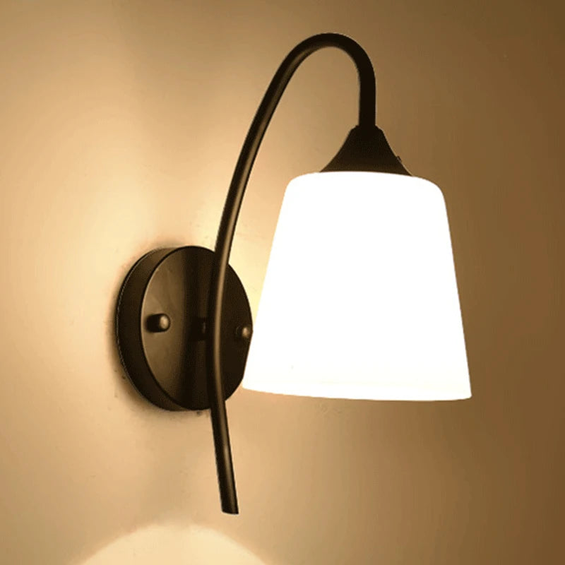 Nordic LED Iron Art Wall Lamp: Warm Illumination for Corridors, Studies, Bedrooms