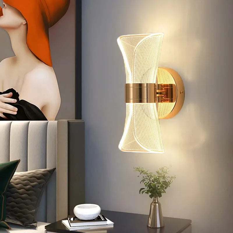 Exquisite LED Wall Lamp: Elevate Your Space with Luxury Design and Acrylic Background