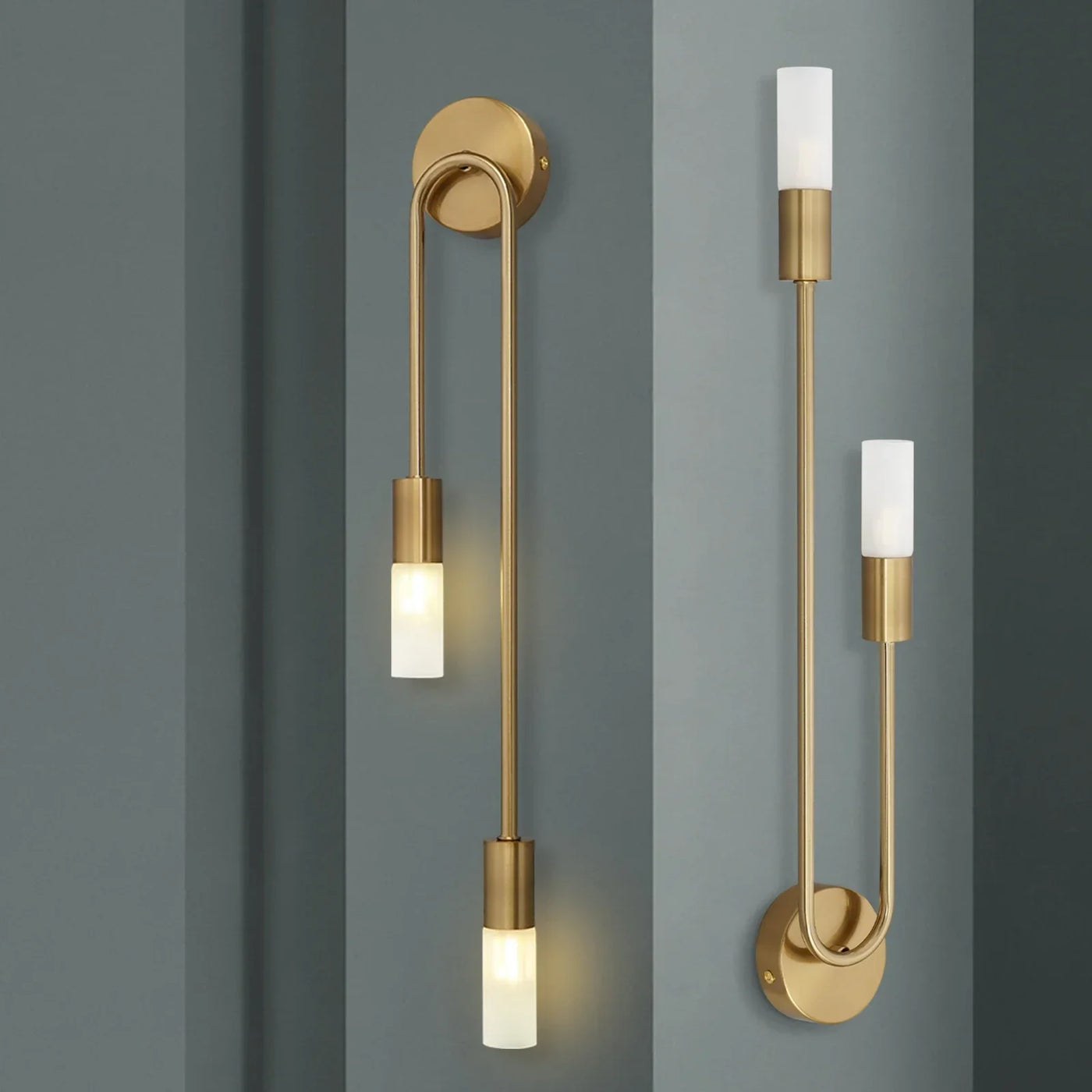 Modern LED Wall Light: Gold Nordic Long Strip Design, Ideal for Living Room, Bedroom, Bathroom, Hall, and Corridor