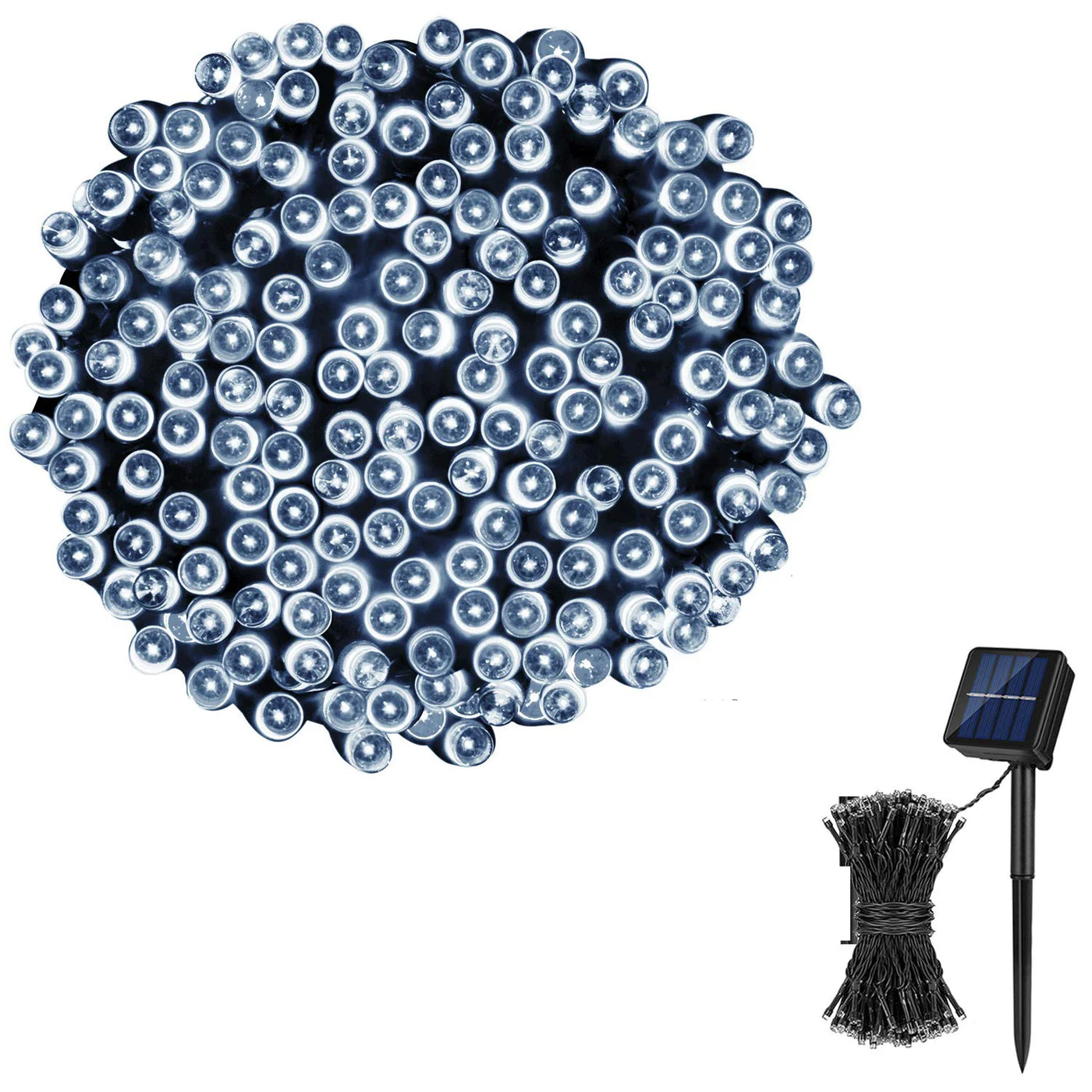 Solar Powered LED Outdoor Fairy Lights IP65 Waterproof 30M 8 Modes String Light for Christmas and Wedding Decorations