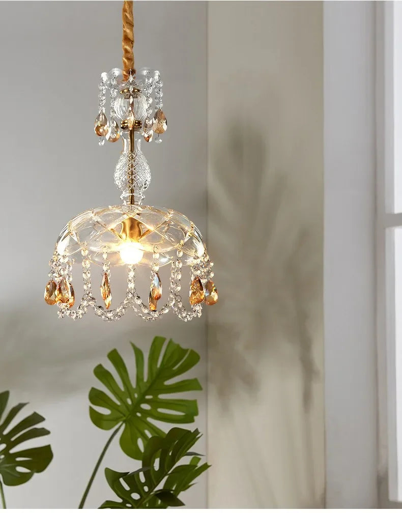 Retro Chandelier - Luxury Crystal Porch Lighting for Indoor Decor