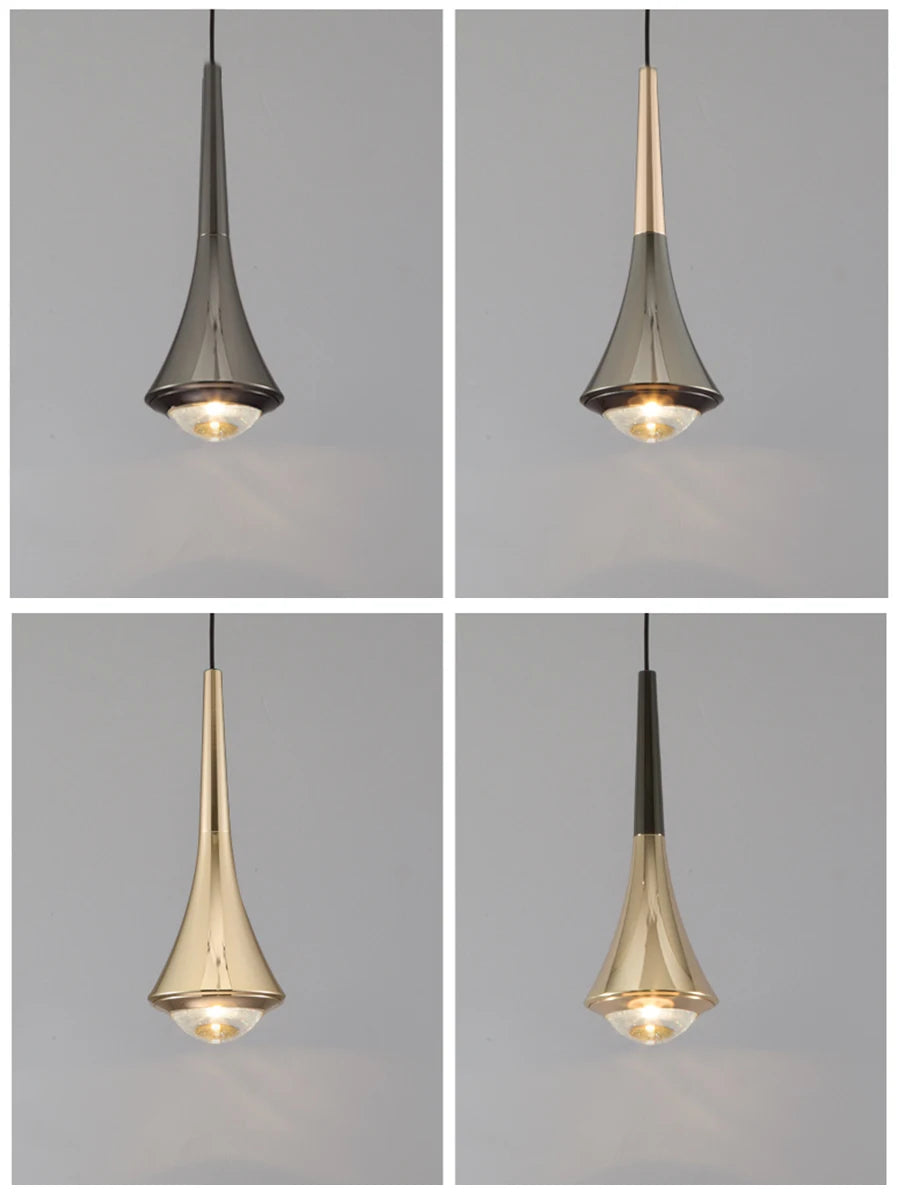 Dimmable LED Pendant Lights Elegant Aluminum & Acrylic Fixture for Home, Kitchen Island, Dining