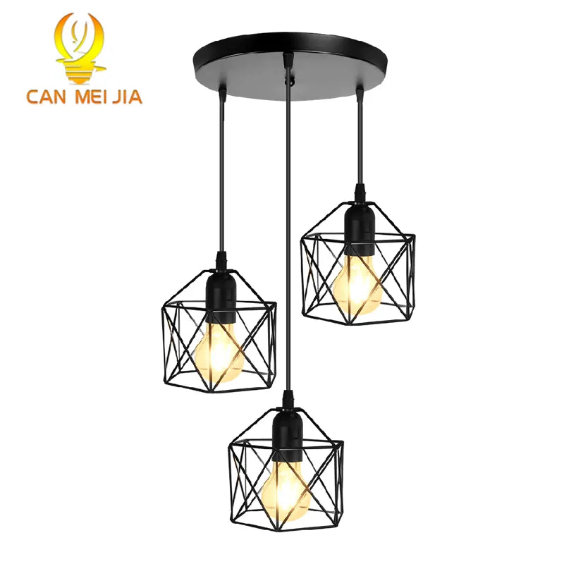 Vintage Nordic Style LED Chandelier for Kitchen, Dining, and Living Room Christmas Decor Pendant Light