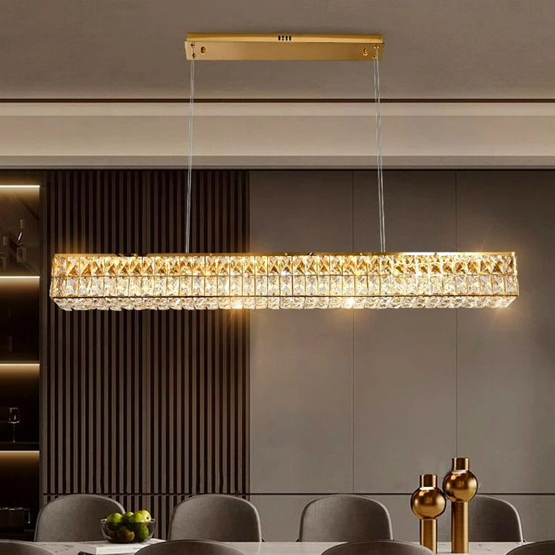 Luxury Crystal Living Room Chandelier Pendant Lamp Ceiling Light Indoor Lighting