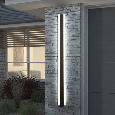 Modern Waterproof Outdoor Long Strip LED Wall Lamp for Villa Courtyard, Garden Porch, Garage Sconce Light