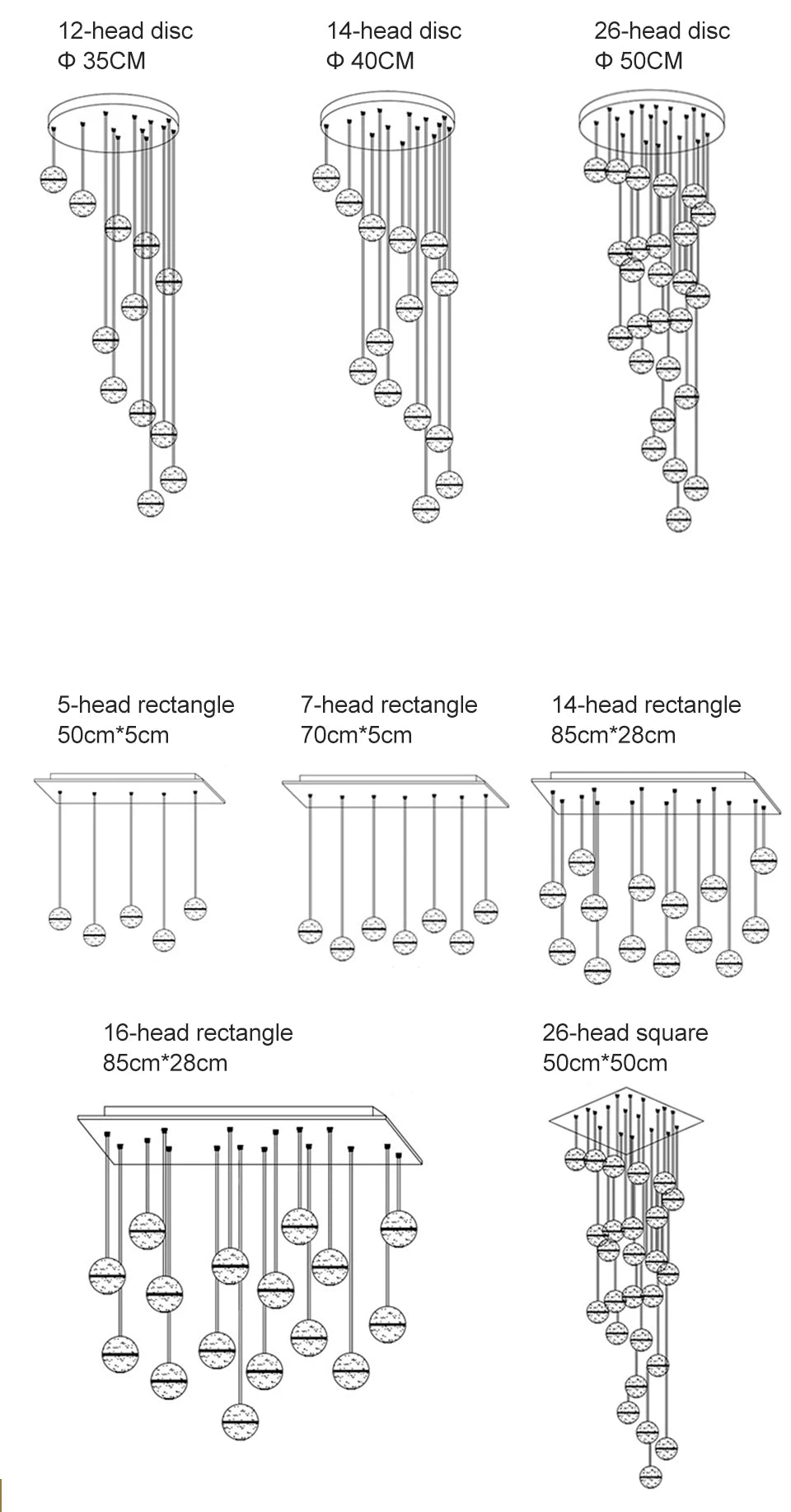 Modern Spiral Staircase Crystal Chandelier - LED Ceiling Light