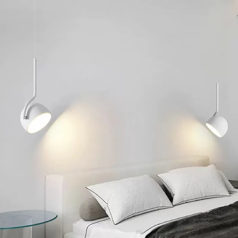 Nordic LED Pendant Light - Minimalist Spoon Iron Hanging Lamp