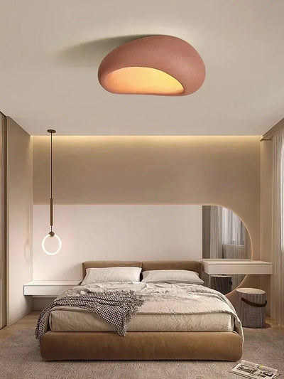 Nordic Minimalist Wabi Sabi LED Ceiling Lamp - Cream Style Chandelier for Bedroom, Living Room, and More