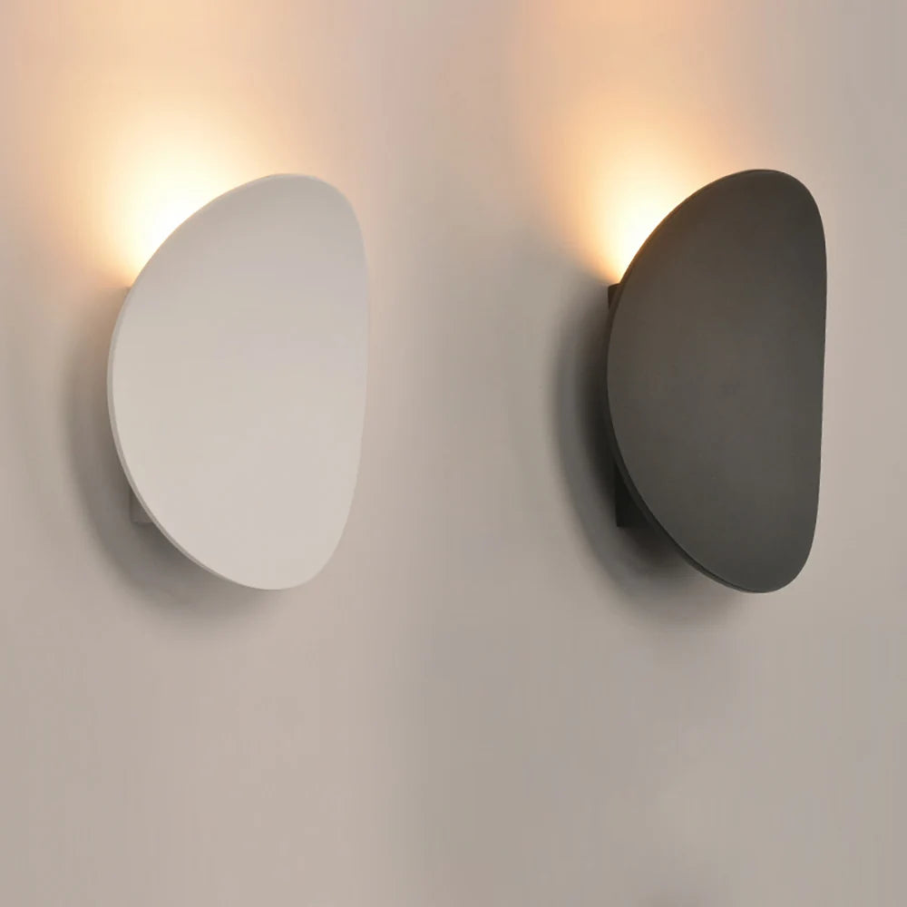 LED Wall Lamp: Simple Round Design for Balcony, Entrance, TV Background, Bedroom, and Bedside