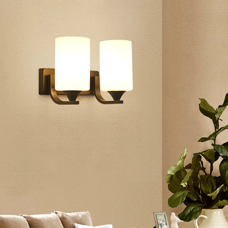 Nordic LED Iron Art Wall Lamp: Warm Illumination for Corridors, Studies, Bedrooms