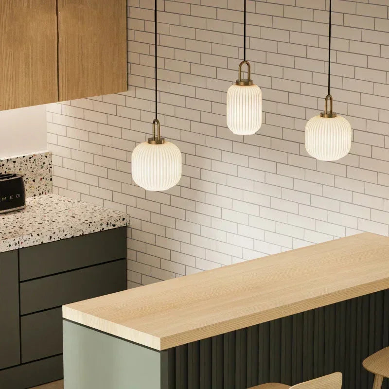 Modern Glass Pendant Lamp - Nordic Style Hanging Light Fixture for Kitchen And Restaurant