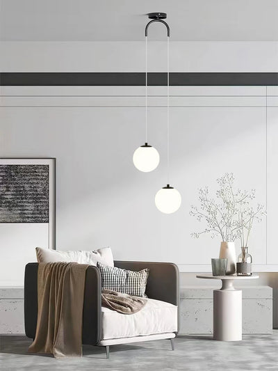 Modern Glass LED Pendant Lights: Nordic Gold Chandelier Fixtures for Dining Room, Bedroom, Indoor Restaurant, Bar Decor