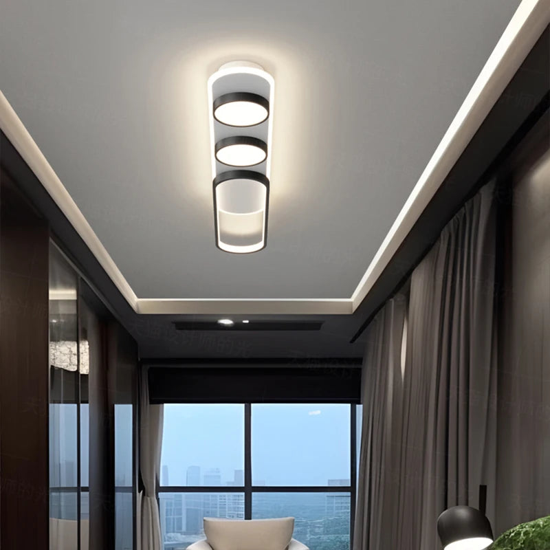 Modern LED Ceiling Light - Nordic Style for Bedroom, Study, Foyer & More