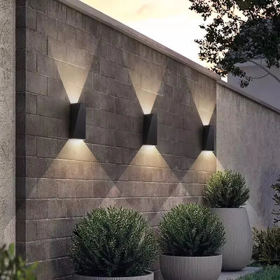 Outdoor Waterproof Aluminum Wall Lamps for Bedroom, Living Room, and External Wall Lights with Waterproof