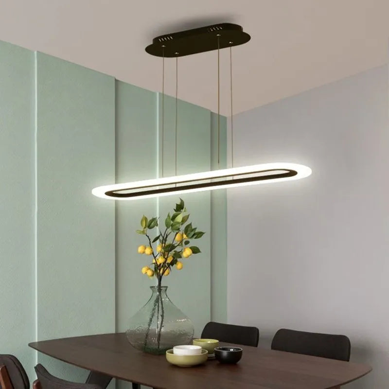 Modern Minimalist LED Pendant Lights: Dimmable Perfect for Kitchen Tables, Dining Rooms Stylish Chandelier