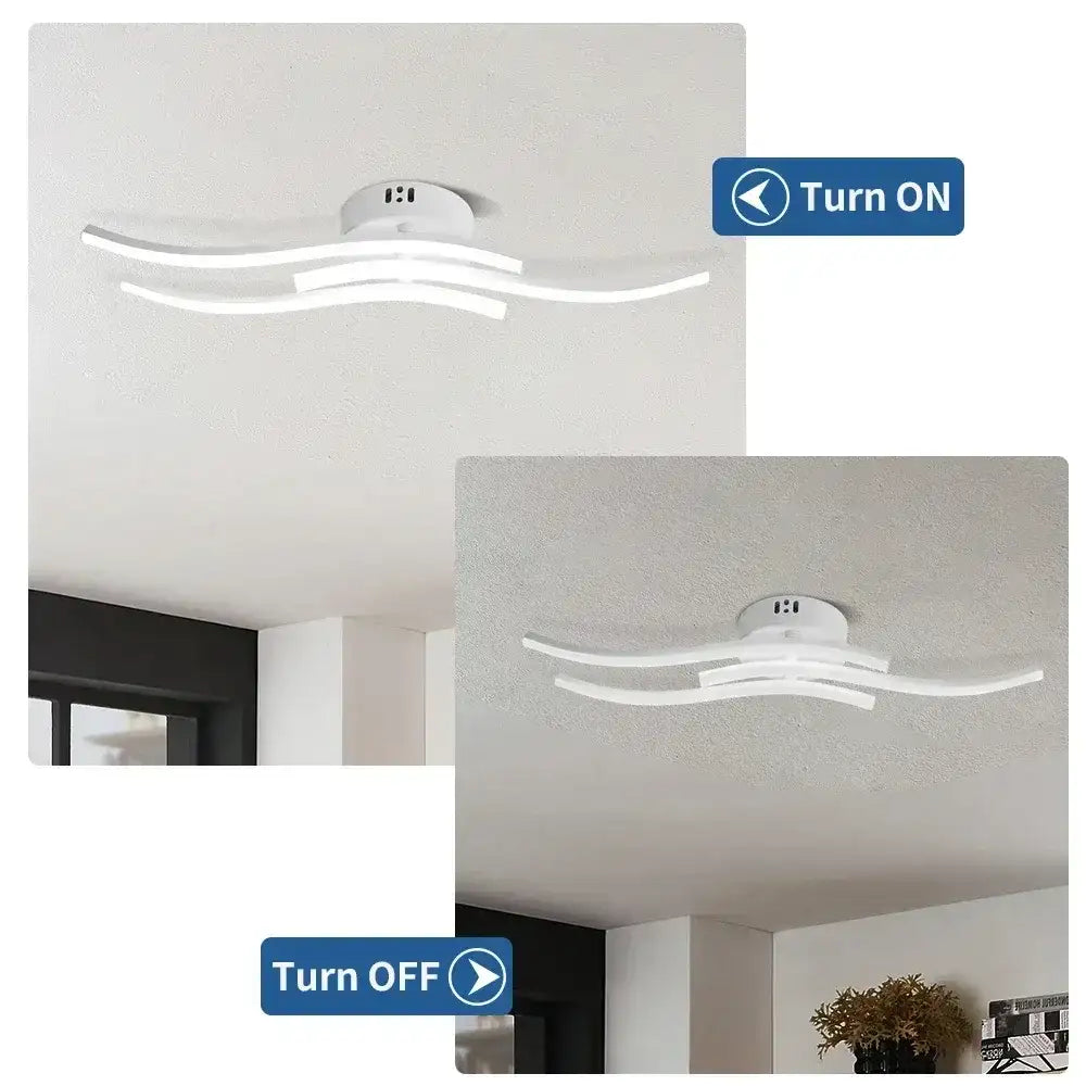 LED Tri-Color Ceiling Light – Modern Interior Lighting for Living Room ...