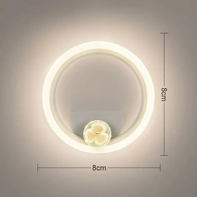 Round Shell LED Wall Light for Indoor Spaces like Bedroom, Living Room, Stairs, and Corridors