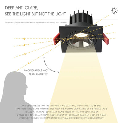 Modern Adjustable Downlight: Focused Illumination for Various Rooms