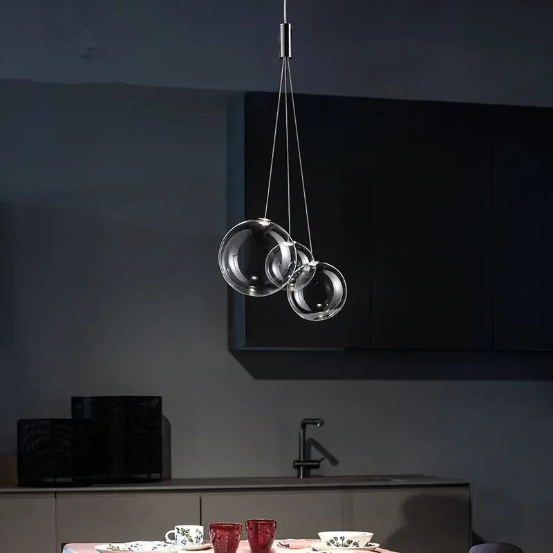 Glass Pendant Lamp for Modern Home Decor, Kitchen Restaurant and Dining Area