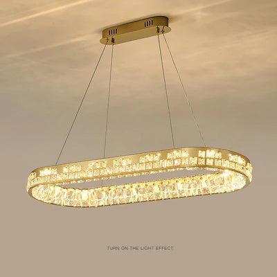 Modern Luxury Crystal Chandelier - Interior Decoration for Bedroom, Living Room Ceiling Light Fixture