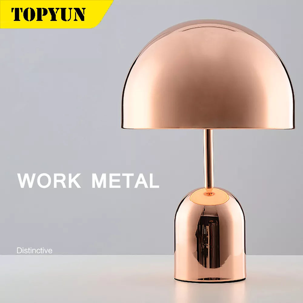 Modern Nordic LED Cordless Desk Lamp - White Metal Night Light