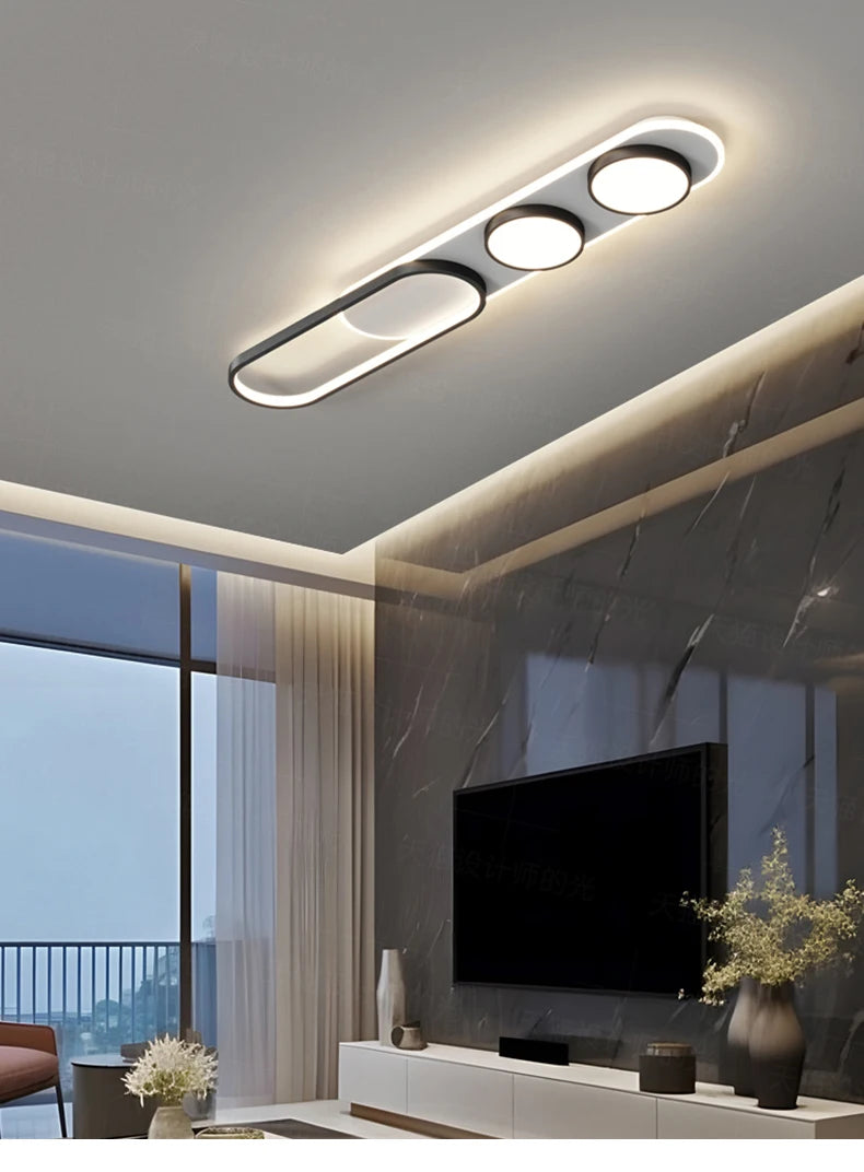 Modern LED Ceiling Light - Nordic Style for Bedroom, Study, Foyer & More