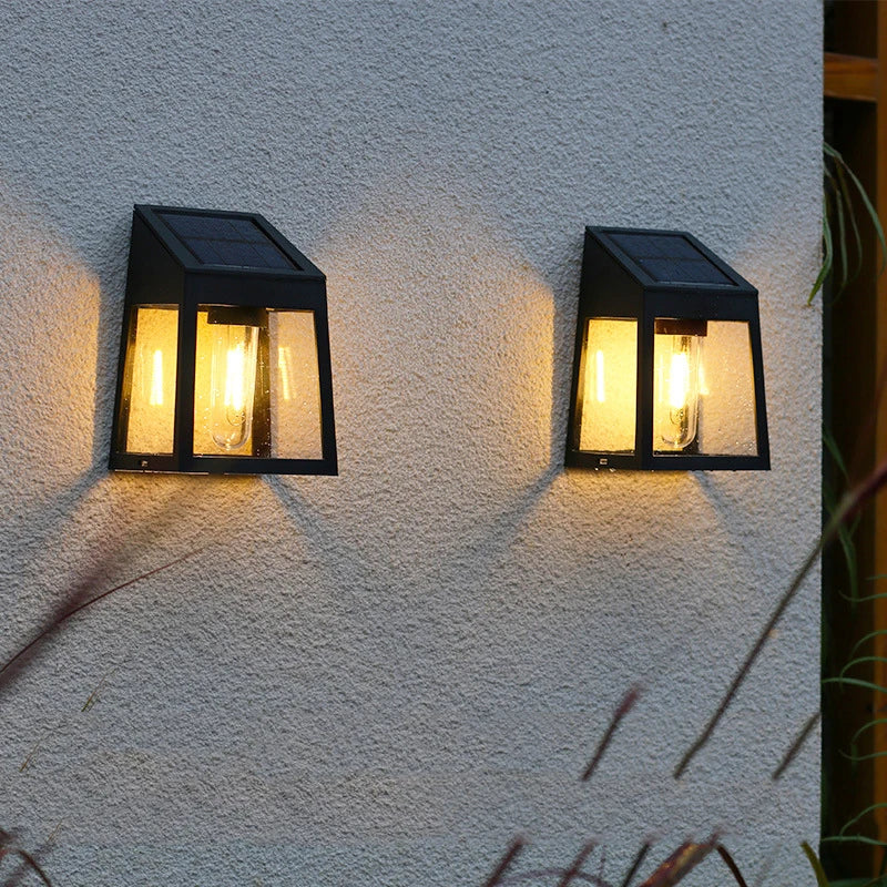 Outdoor Space with Solar Wall Light: Waterproof, Perfect for Garden, Yard, Balcony, Staircase