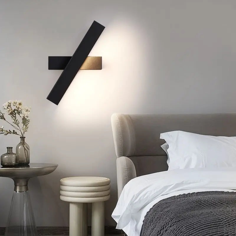 Modern Rotating LED Wall Lamp - Ideal for Bedside, Study, Dining Room, Bedroom, Foyer