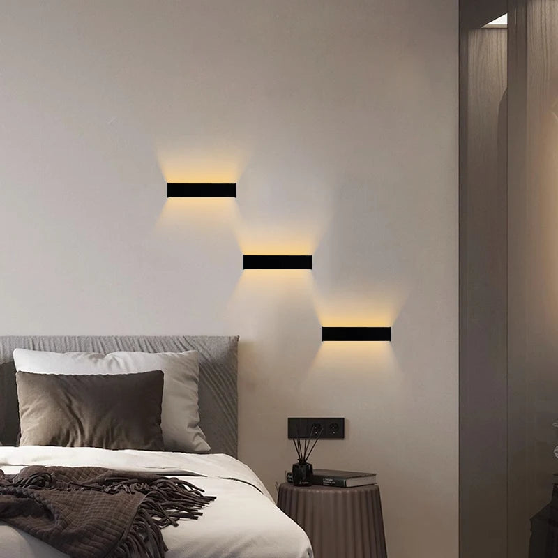 Illuminate Your Space with Modern Long Strip LED Wall Lamp Sconce indo Decor