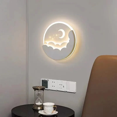 Modern LED Moon & Star Wall Sconce: A Touch of Whimsy and Ambiance