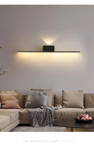 Modern Minimalist LED Wall Lamp - Dimmable Bedroom & Living Room Sconce