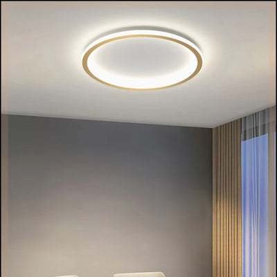 Dimmable Round LED Ceiling Light: Modern Home Decor Fixture for Bedroom and Living Room