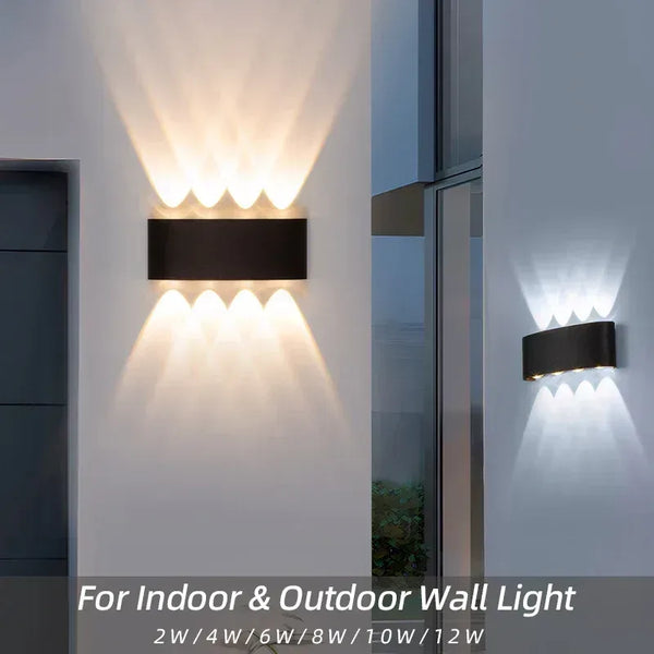 LED Wall Lamp IP65 Waterproof | Up & Down Outdoor / Indoor Wall Light for Garden, Bedroom & Stairs - Eco Luxe Décor