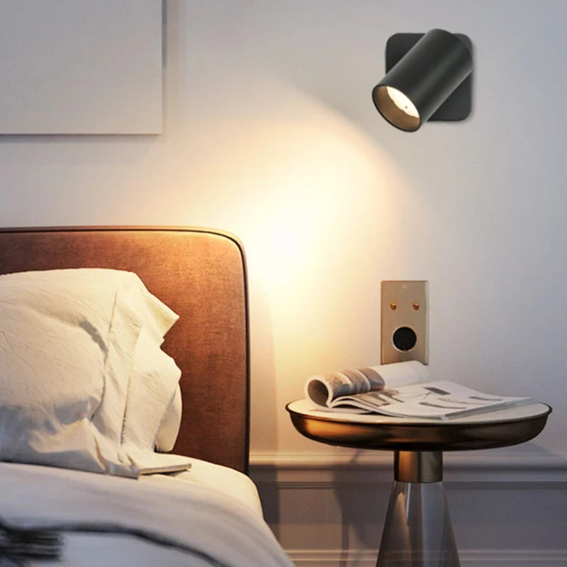 Modern Wall Lamp: Creative, Simple Rotation for Bedside, Bedroom, Hallway, Living Room, Balcony