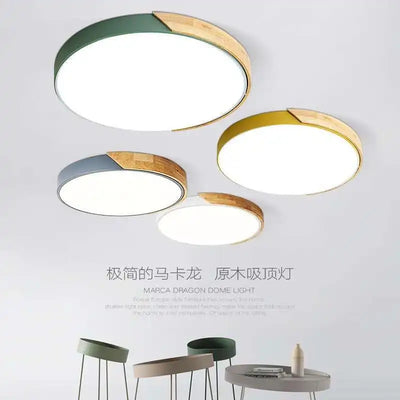 Modern LED Ceiling Light Macaron Chandelier For Bedroom Living Dining Room Aisle