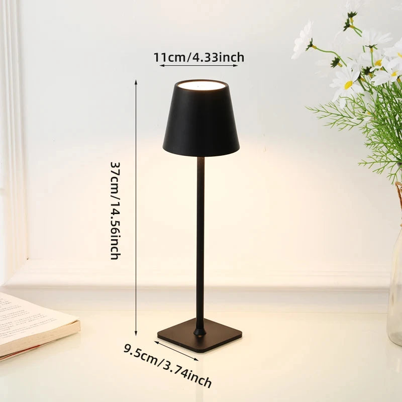 Creative Wireless LED Desk Lamp: Touch Table Lamp for Bars, Restaurants, Studies, Offices With USB Charging