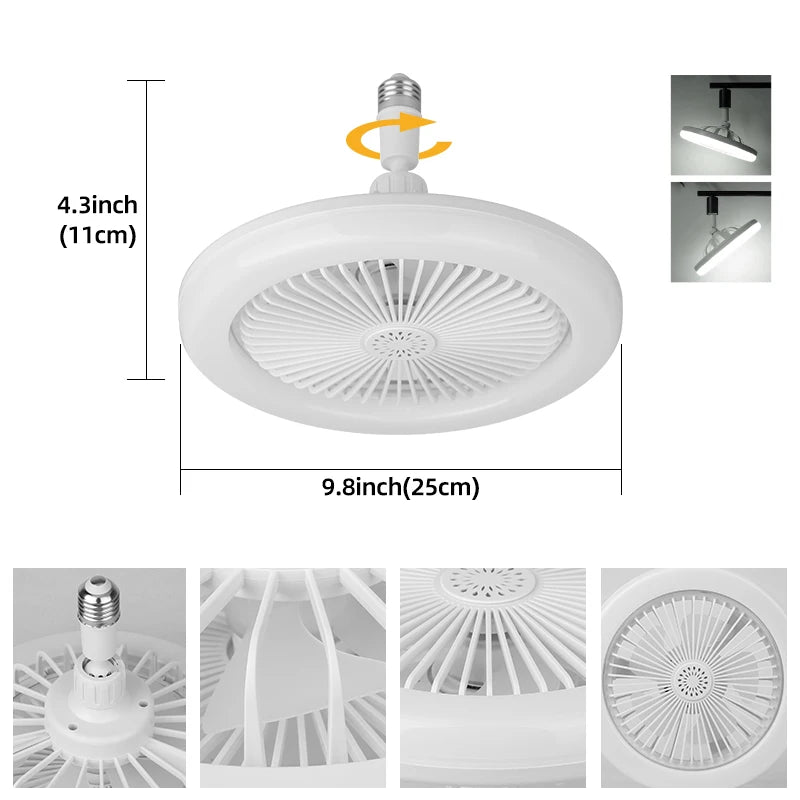 Smart Ceiling Fan with Light – Modern LED Fan with Remote Control