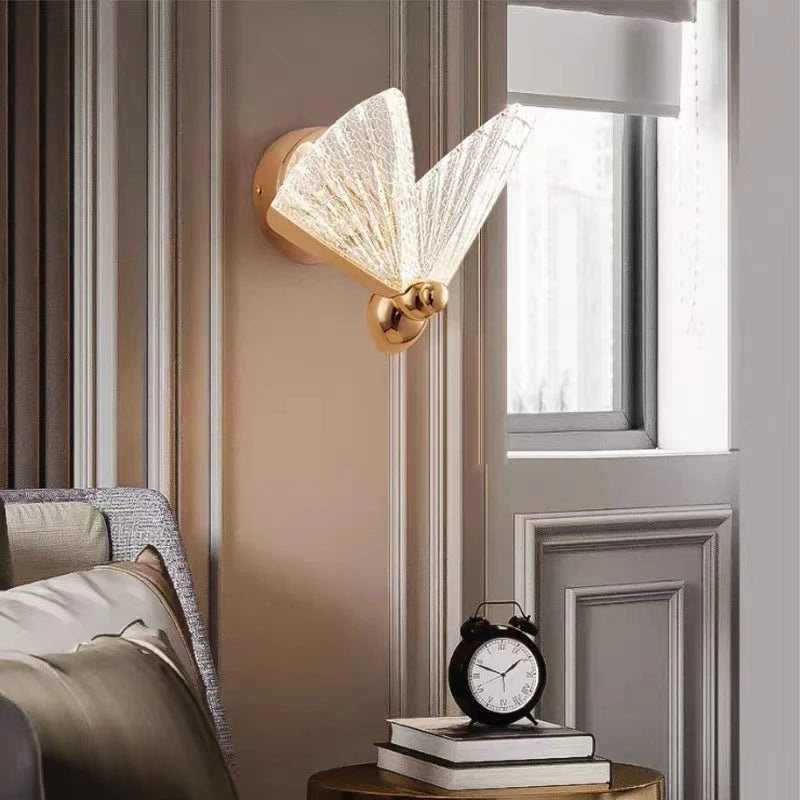 Modern LED Butterfly Wall Lamp: A Touch of Whimsy with Adjustable Lighting