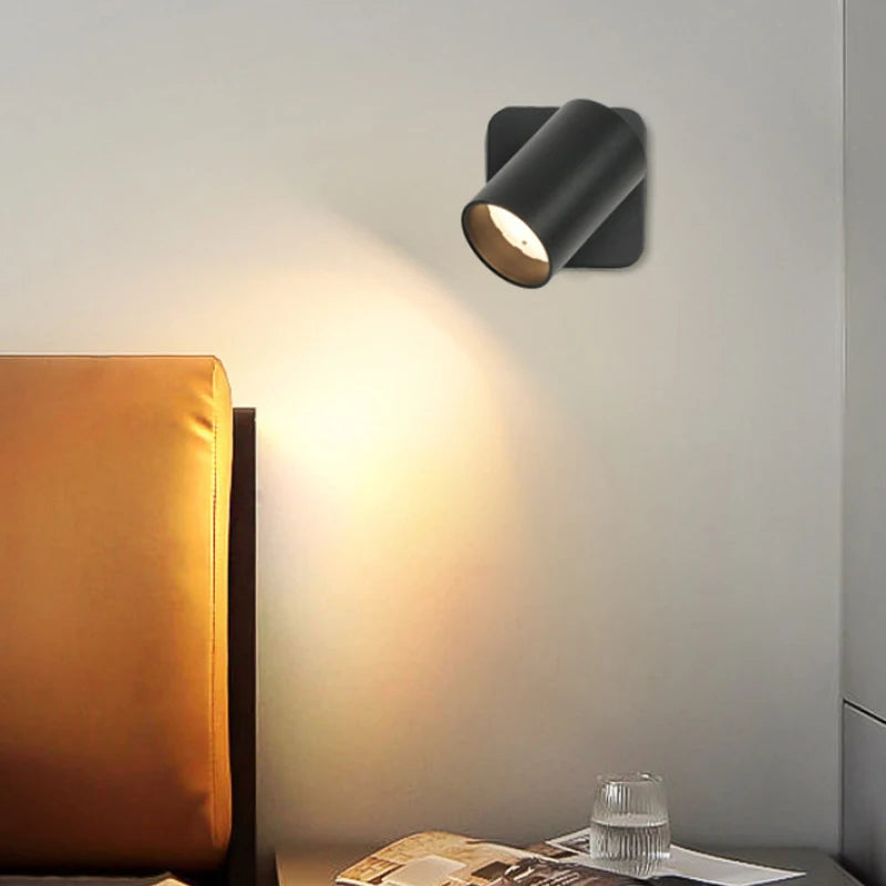 Modern Wall Lamp: Creative, Simple Rotation for Bedside, Bedroom, Hallway, Living Room, Balcony