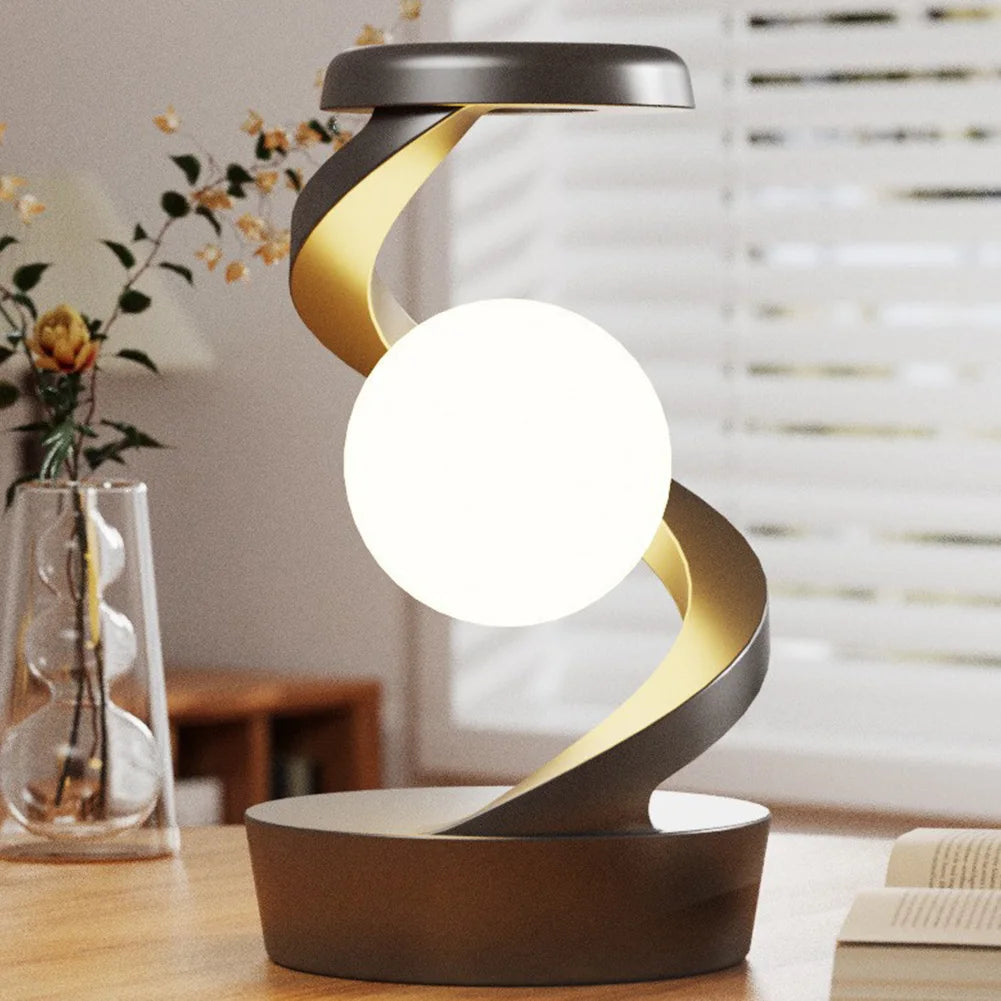 3D Floating RGB Lamp with Wireless Charger - Modern Decor & Unique Gift