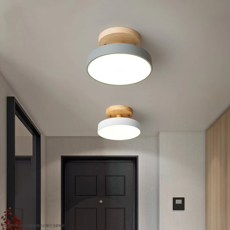 Nordic Macaron Corridor Light: Simple Modern Ceiling Light for Balcony Entrance, Hallway