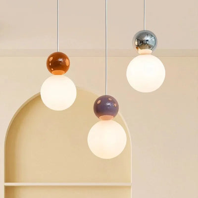 Nordic Pendant Light LED Macaroon Hanging Lamps For Ceiling Bedroom Bedside Living Room